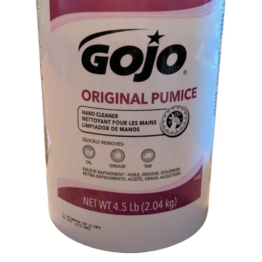 GOJO Original Pumice Hand Cleaner 4.5 lbs Tub New Cleans Grease Oil Tar